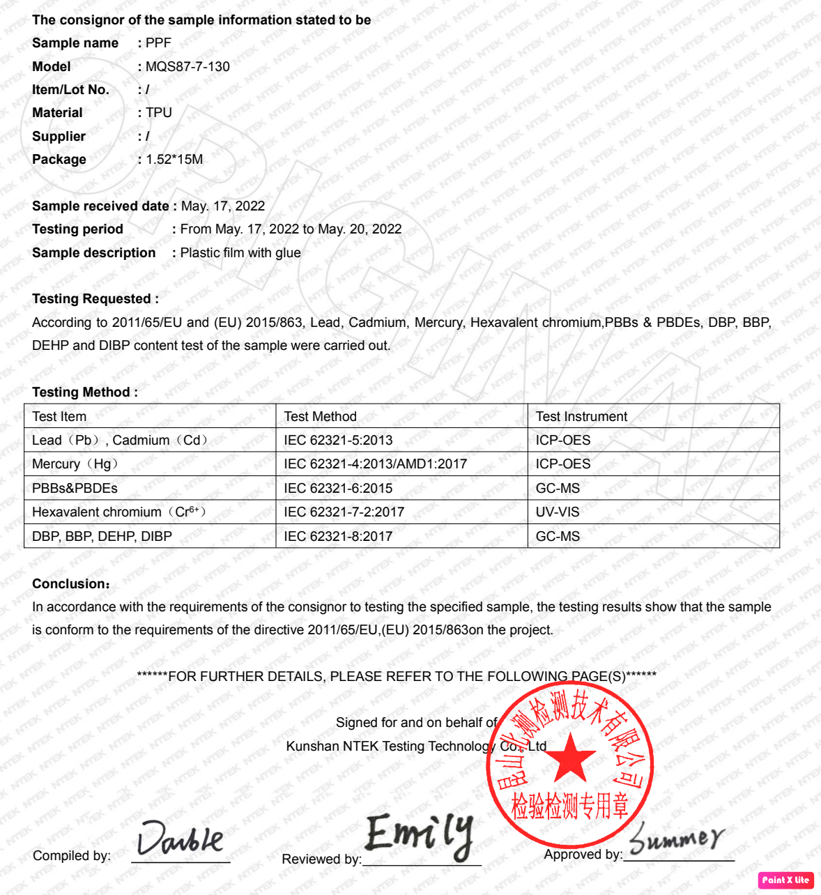 Testing Report