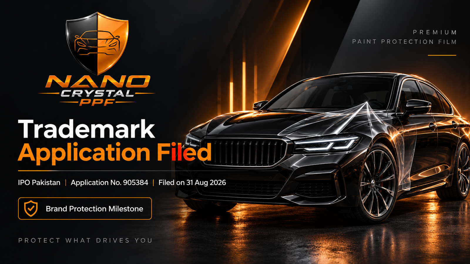 Nano Crystal PPF – Trademark Application Filed with IPO Pakistan