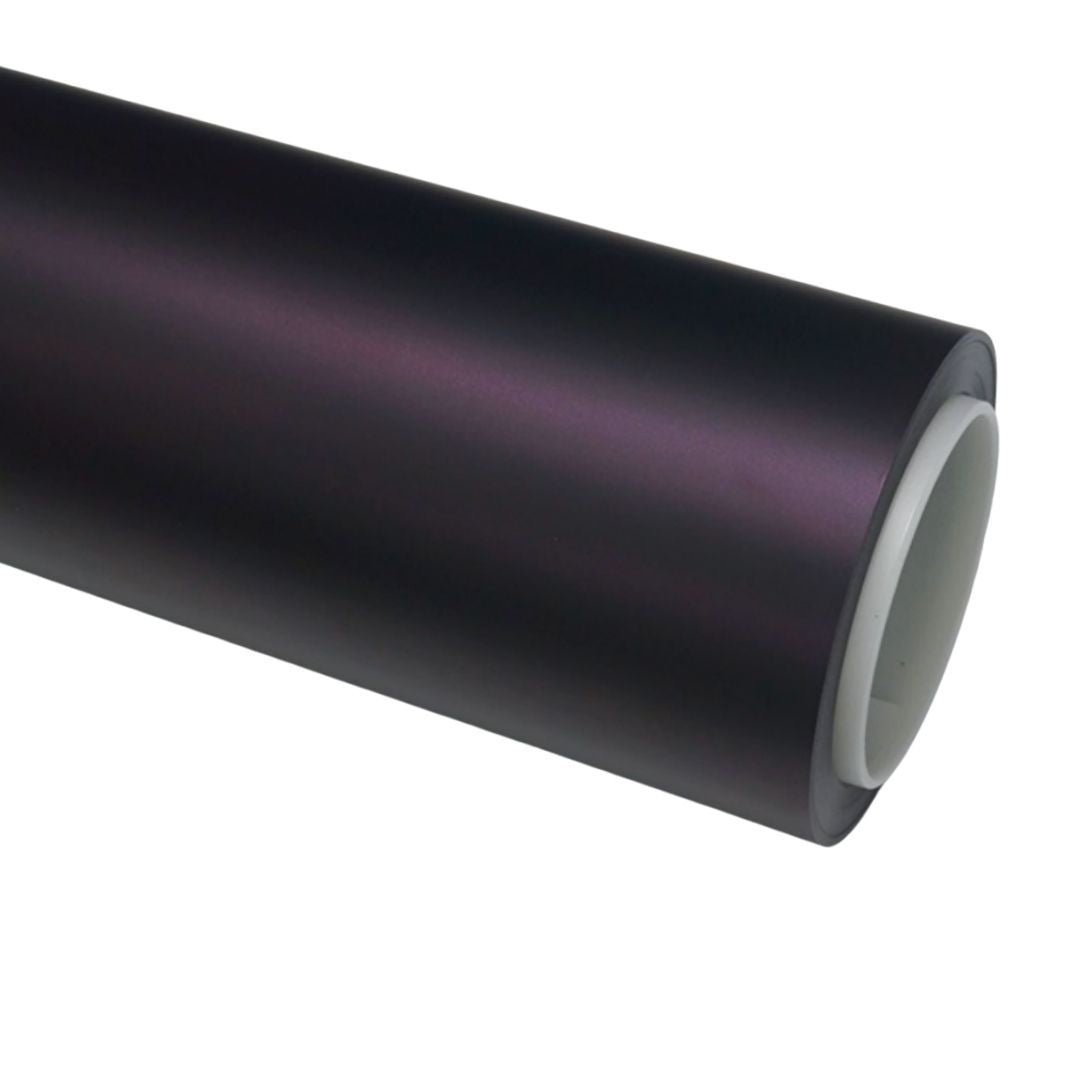 Matte Black Fantasy Purple Vinyl Wrap — genuine Color Wrap Film by Nano Crystal PPF