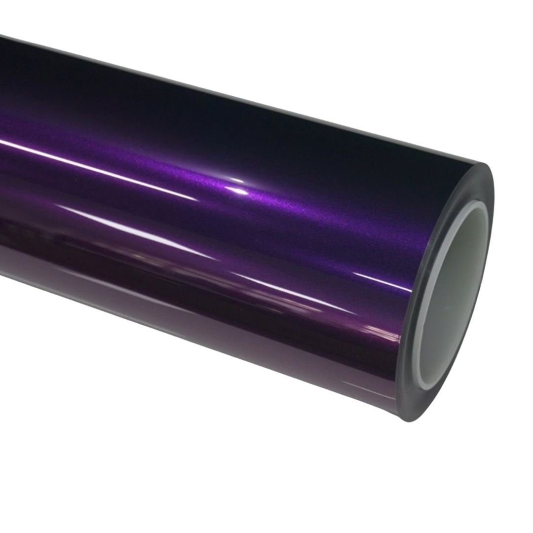 Bright Black Purple Vinyl Wrap — genuine Color Wrap Film by Nano Crystal PPF