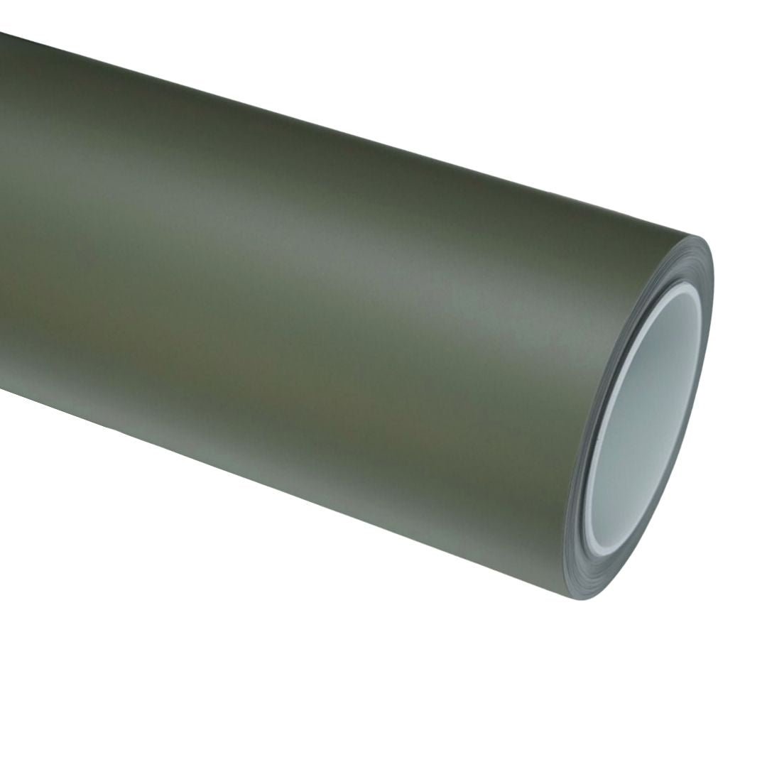 Matte Khaki Green Vinyl Wrap — genuine Color Wrap Film by Nano Crystal PPF