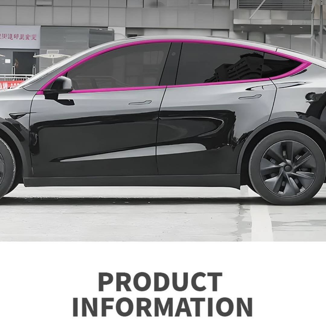 Tesla Customs Stickers — genuine Color Wrap Film by Nano Crystal PPF