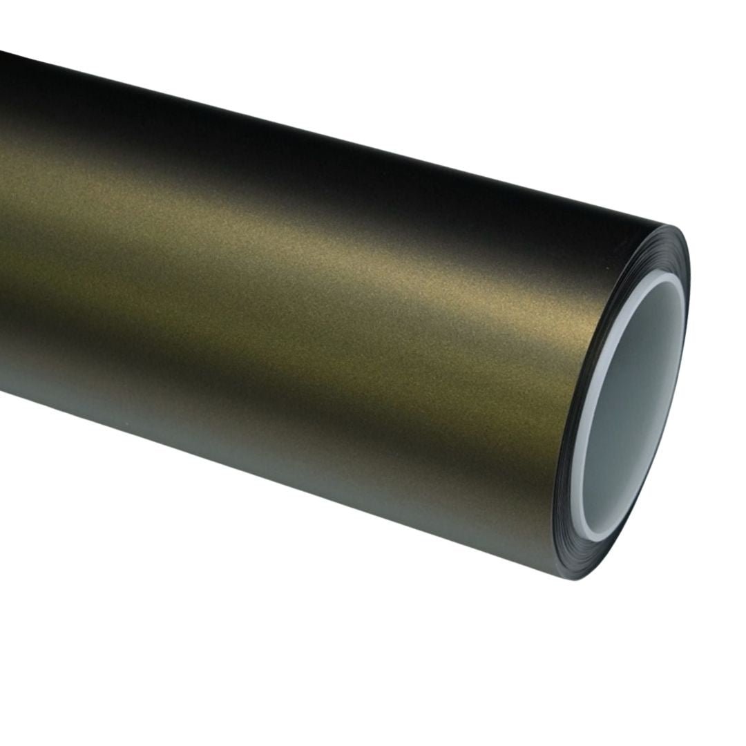 Matte Gold Green Vinyl Wrap — genuine Color Wrap Film by Nano Crystal PPF