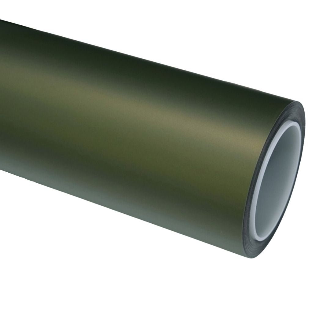 Matte Combat Green Vinyl Wrap — genuine Color Wrap Film by Nano Crystal PPF