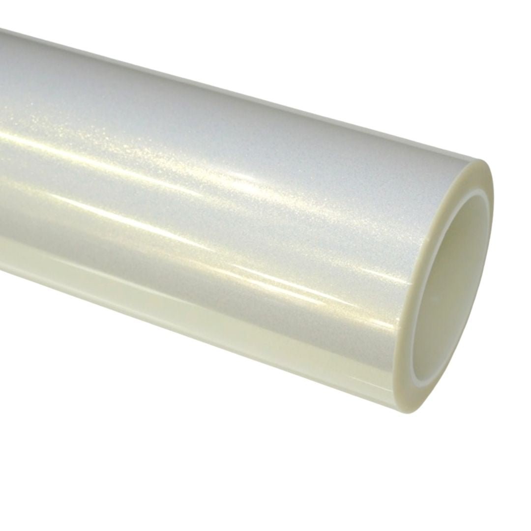 Gold Diamond White Vinyl Wrap — genuine Color Wrap Film by Nano Crystal PPF