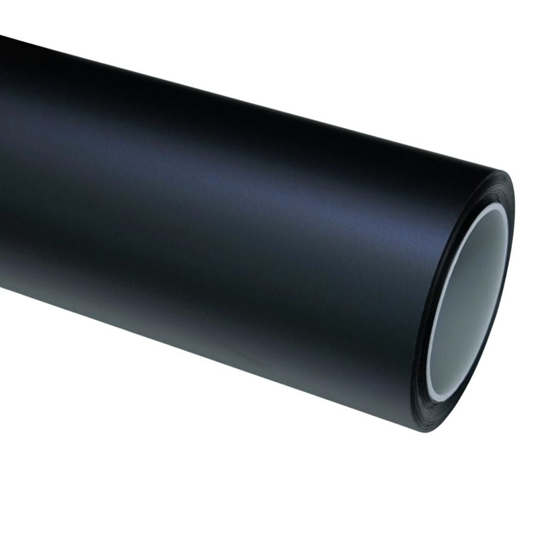Matte Black Phantom Blue Vinyl Wrap — genuine Color Wrap Film by Nano Crystal PPF